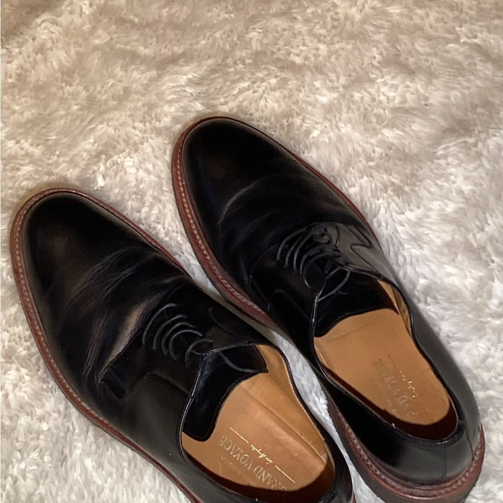 Grand voyage Mens Leather black Oxfords shoes size 10